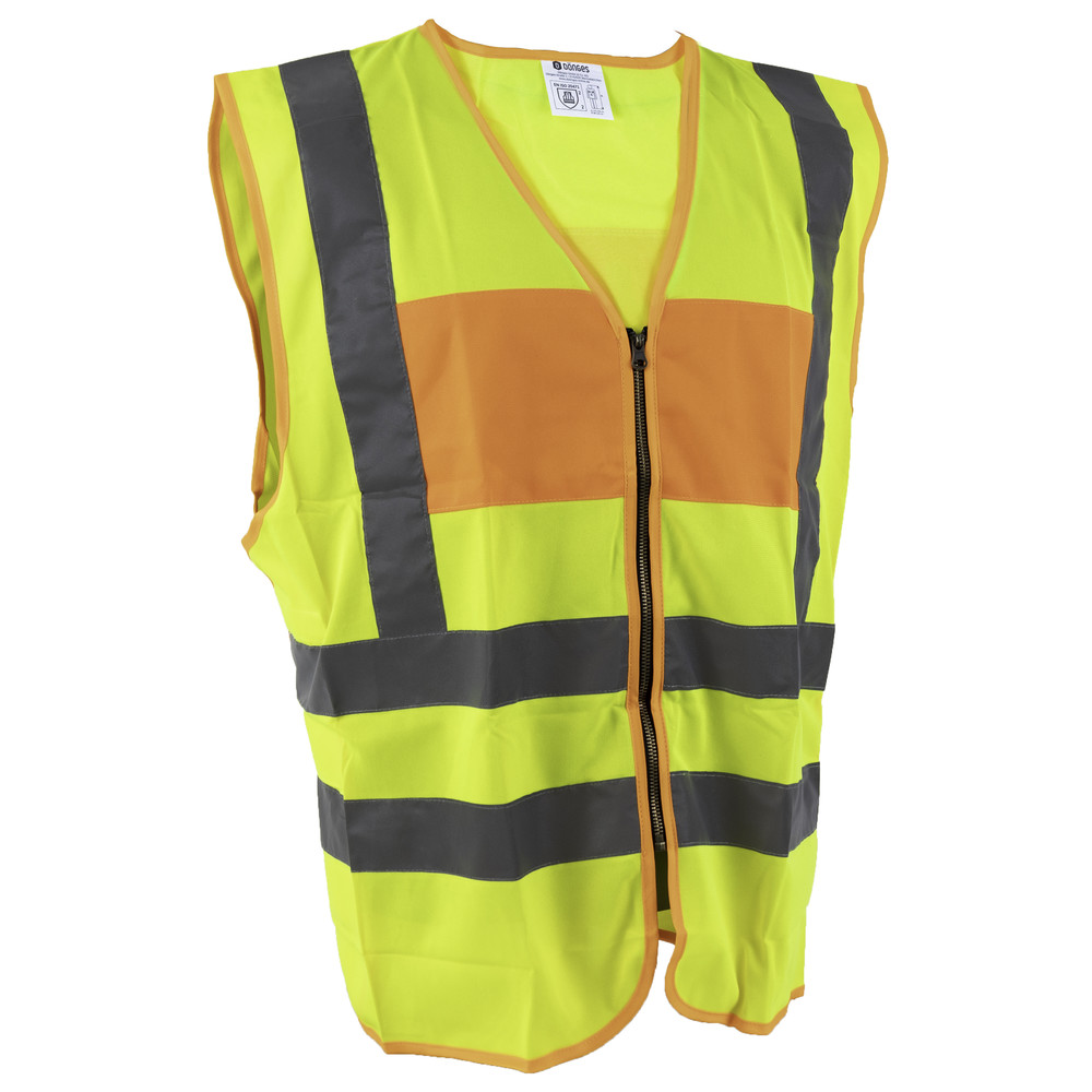 Signalweste, ohne Aufdruck, gelb/orange
