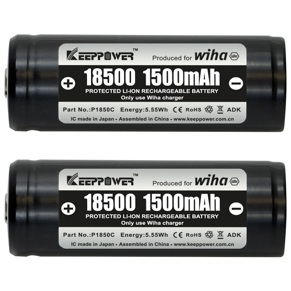 Ersatzakkus 18500 Li-Ion, 2 Stück in Box