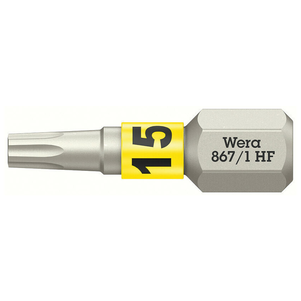 Bit zähhart 1/4" DIN 3126 C6,3 T15x25mmHaltefunktion Wera
