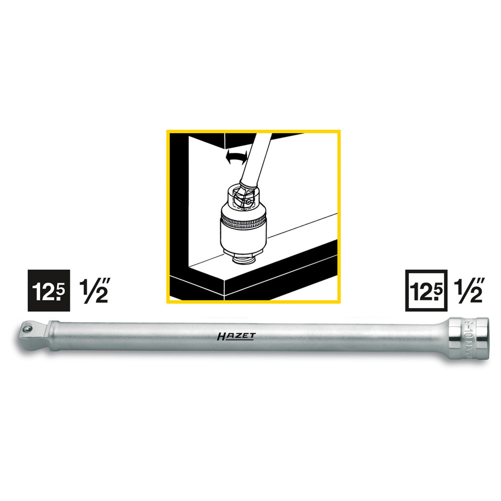 Verlängerung, schwenkbar 919-10 - Vierkant hohl 12,5 mm (1/2 Zoll) - Vierkant m