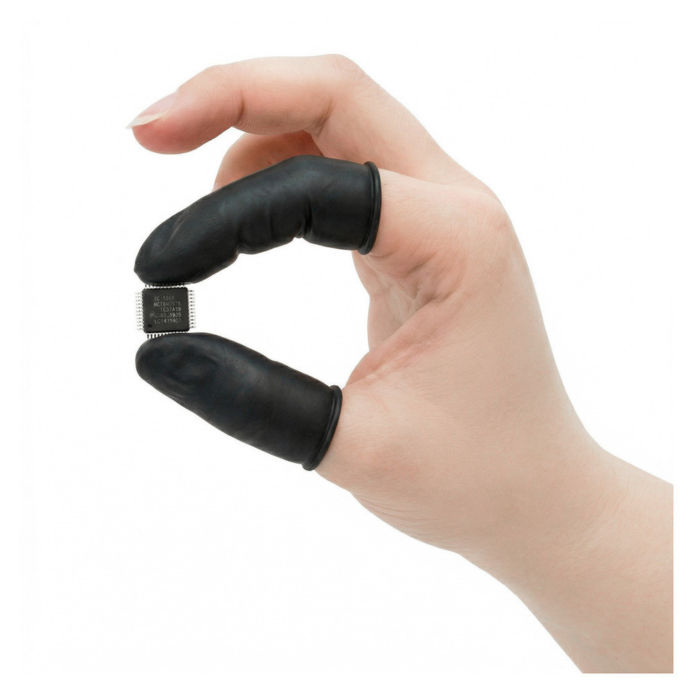 Fingerlinge, schwarz, leitfähig, S