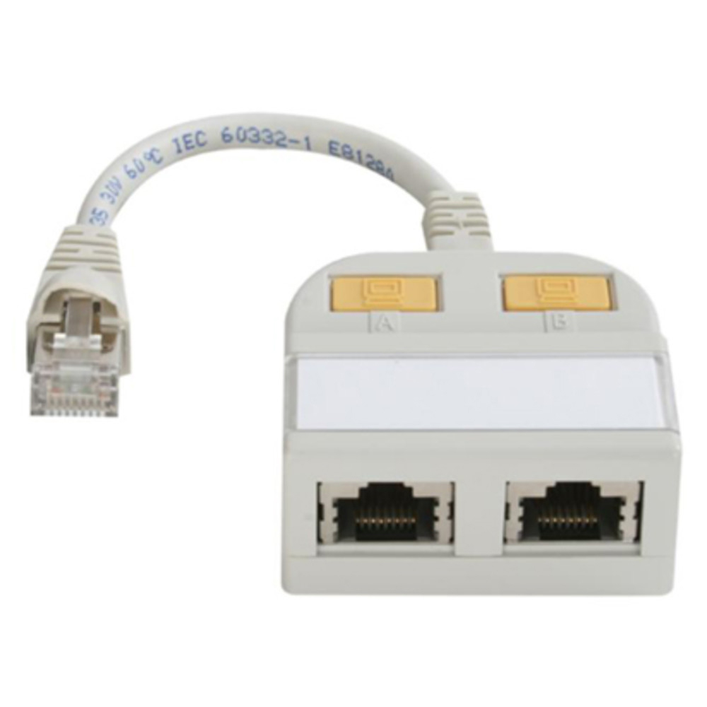 Modular-T-Adapter, 2 x TR/geschirmt