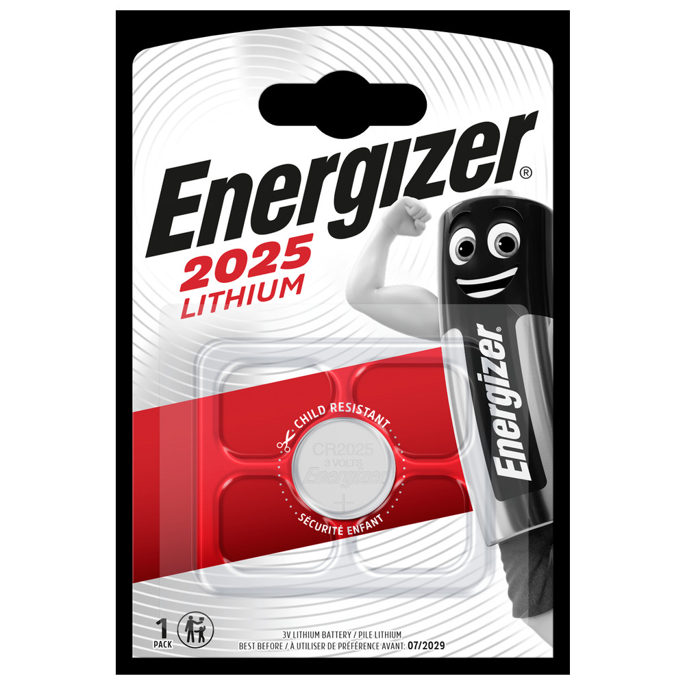 Lithium-Knopfzelle, CR2025, 3 V, 170 mAh