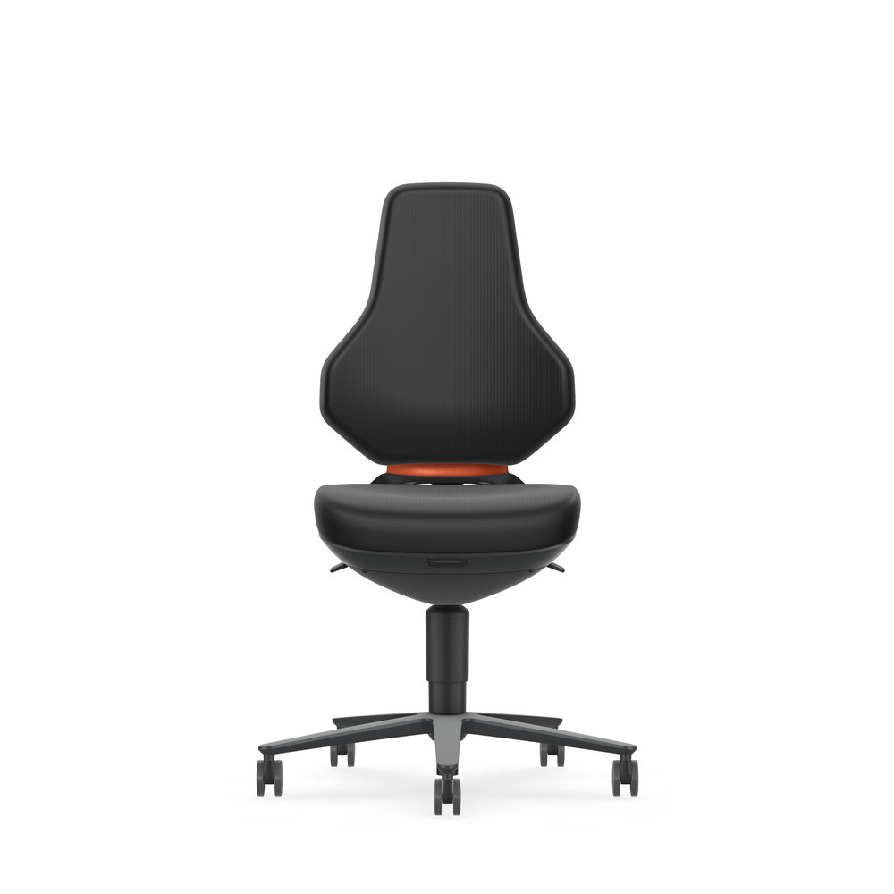 Bimos Drehstuhl Texon, mit Rollen, ESD, Skintec schwarz