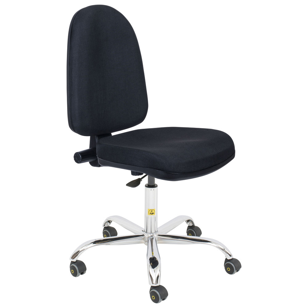 Drehstuhl Standard, mit Rollen, ESD, 480-610 mm, schwarz