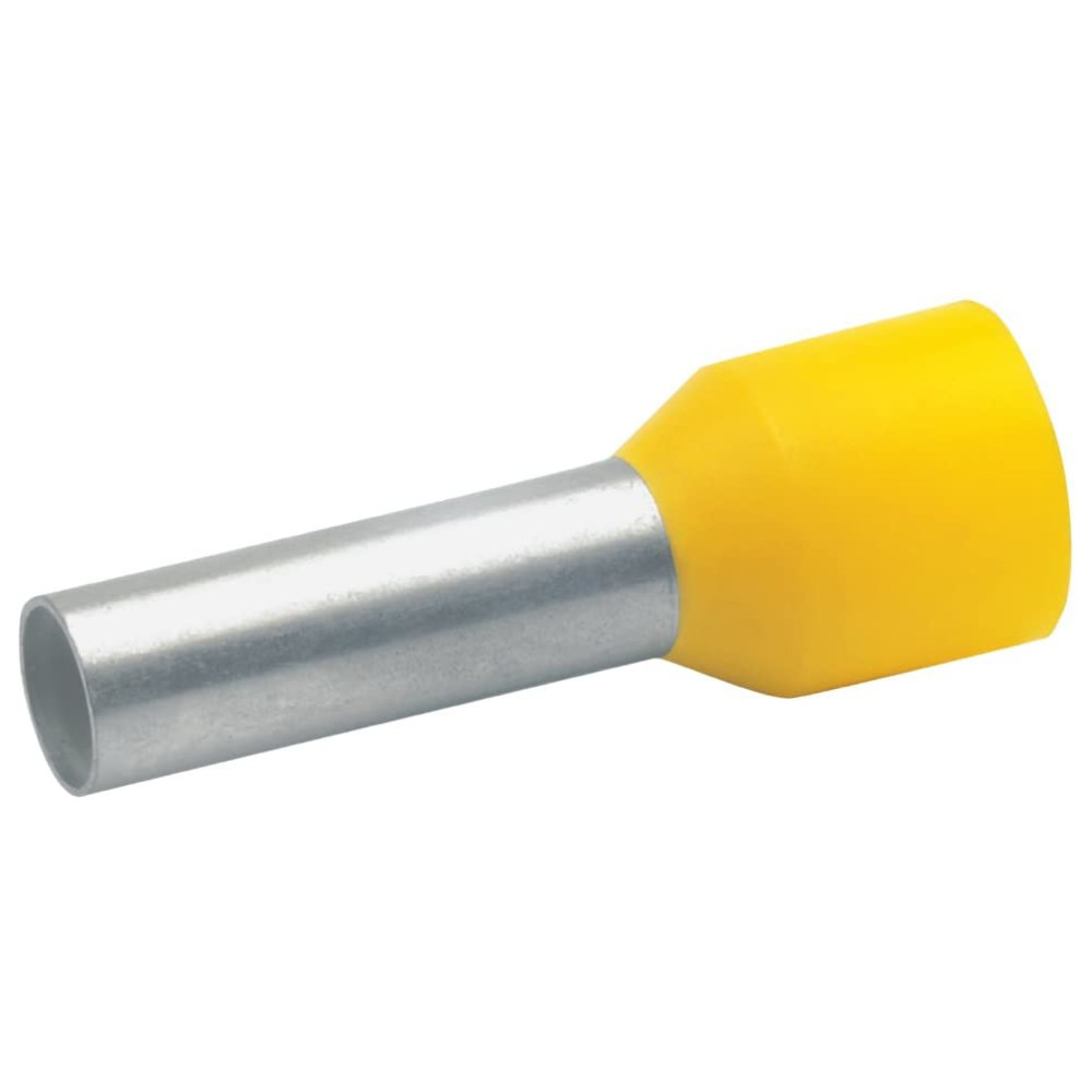 Aderendhülse, isoliert, DIN 46228, 6 mm², 12 mm, gelb