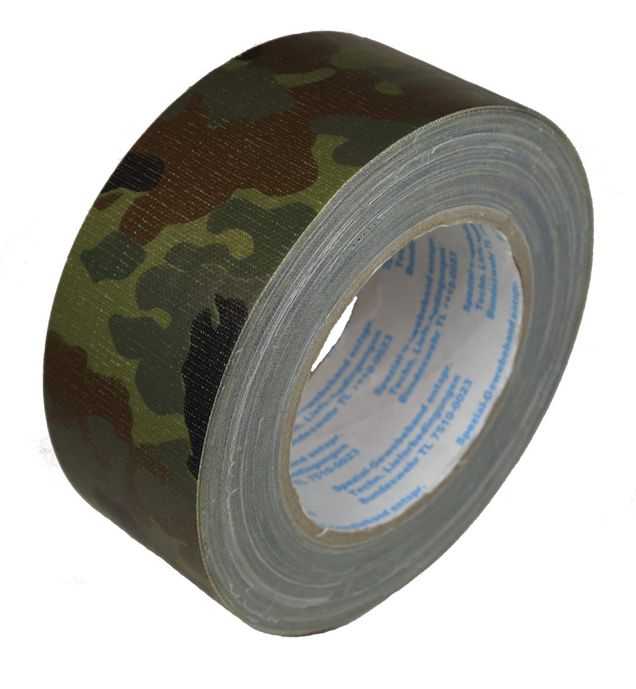 Panzerband Flecktarn 50mm x 25m TL7510-0023-2F-25-50, 5-Farben Flecktarn