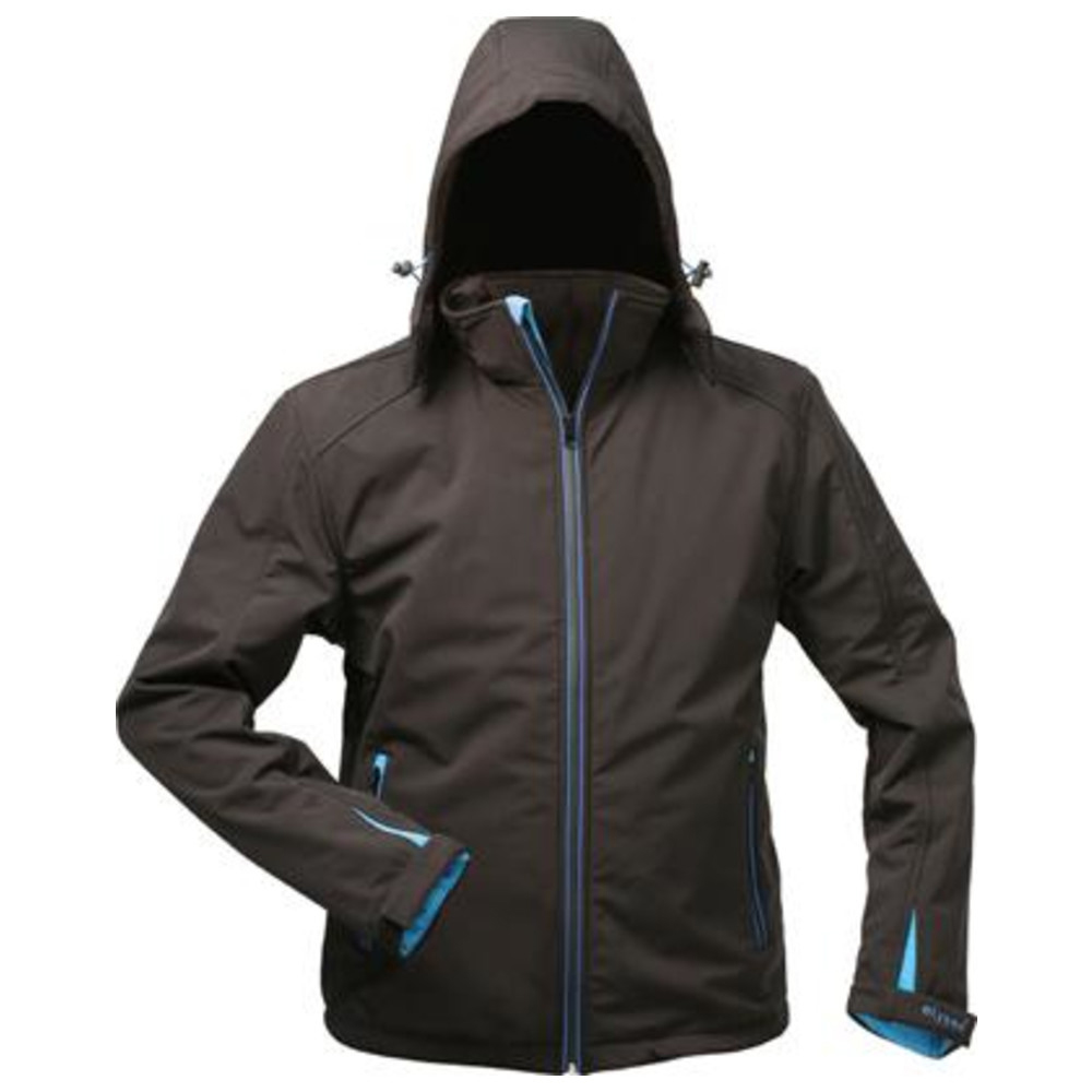 Jacke, Softshell mit Kapuze Gr. 2XL, schwarz