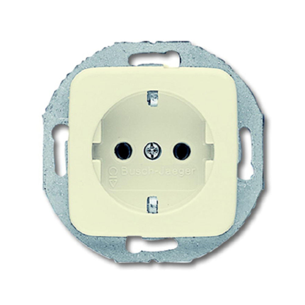 Busch-Jaeger Schuko-Steckdoseneinsatz Bosch-Duro 2000 SI, runder Tragring