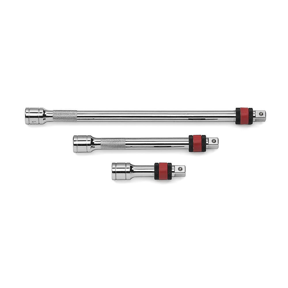 1/4" Verlängerungen mit Verriegelung, 3-tlg.