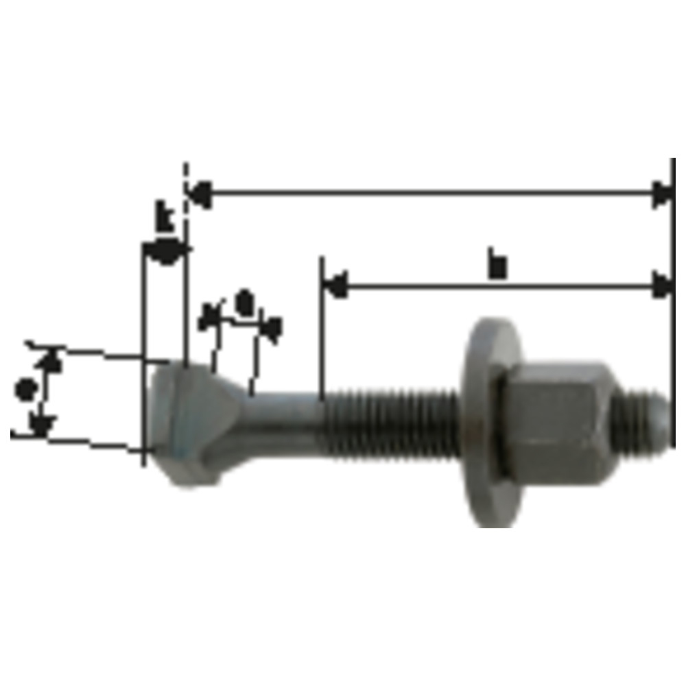 Schraube für T-Nuten DIN 787 M10 x 10 x 100 mm komplett