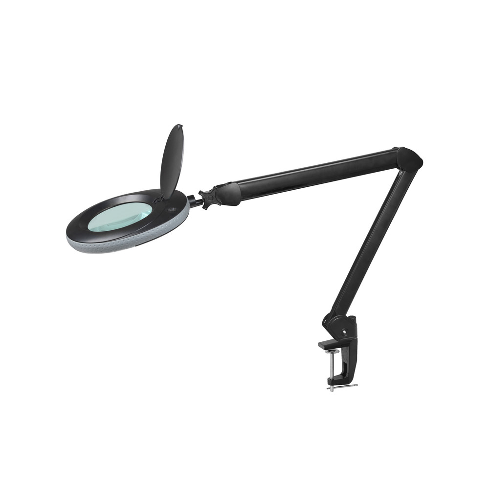 Lumeno LED Lupenleuchte 721X-MKIII, Lupen-Ø 125 mm, 8 Dioptrien, schwarz