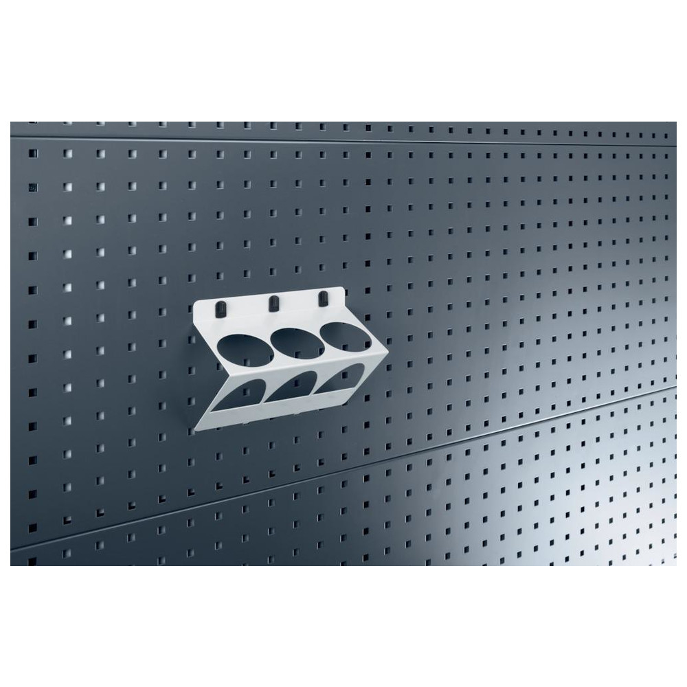Dosenhalter bis 68 mm 3 Aufnahmen-RAL7035