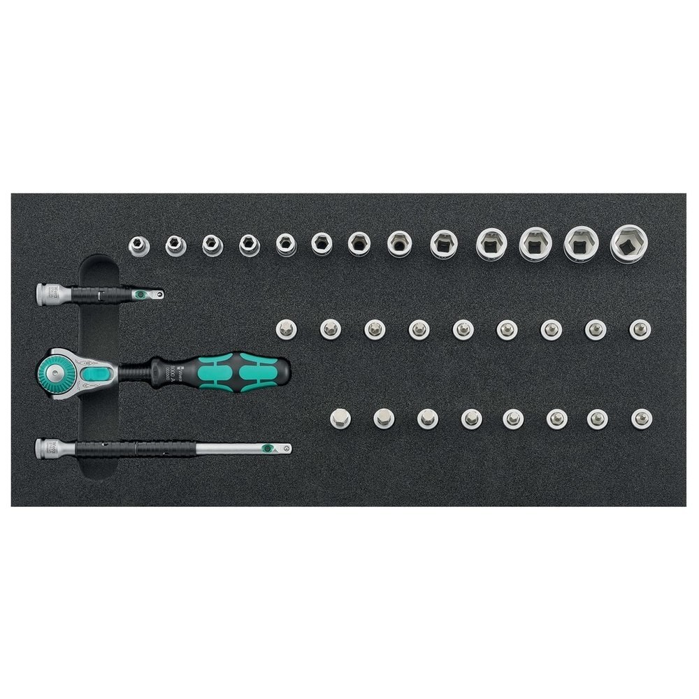 Werkzeugmodul 1/3 Steckschlüssel 1/4" Zyklop und Haltefunktion Wera