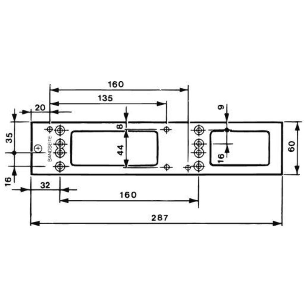 Montageplatte zu TS 4000/5000silberfarbig