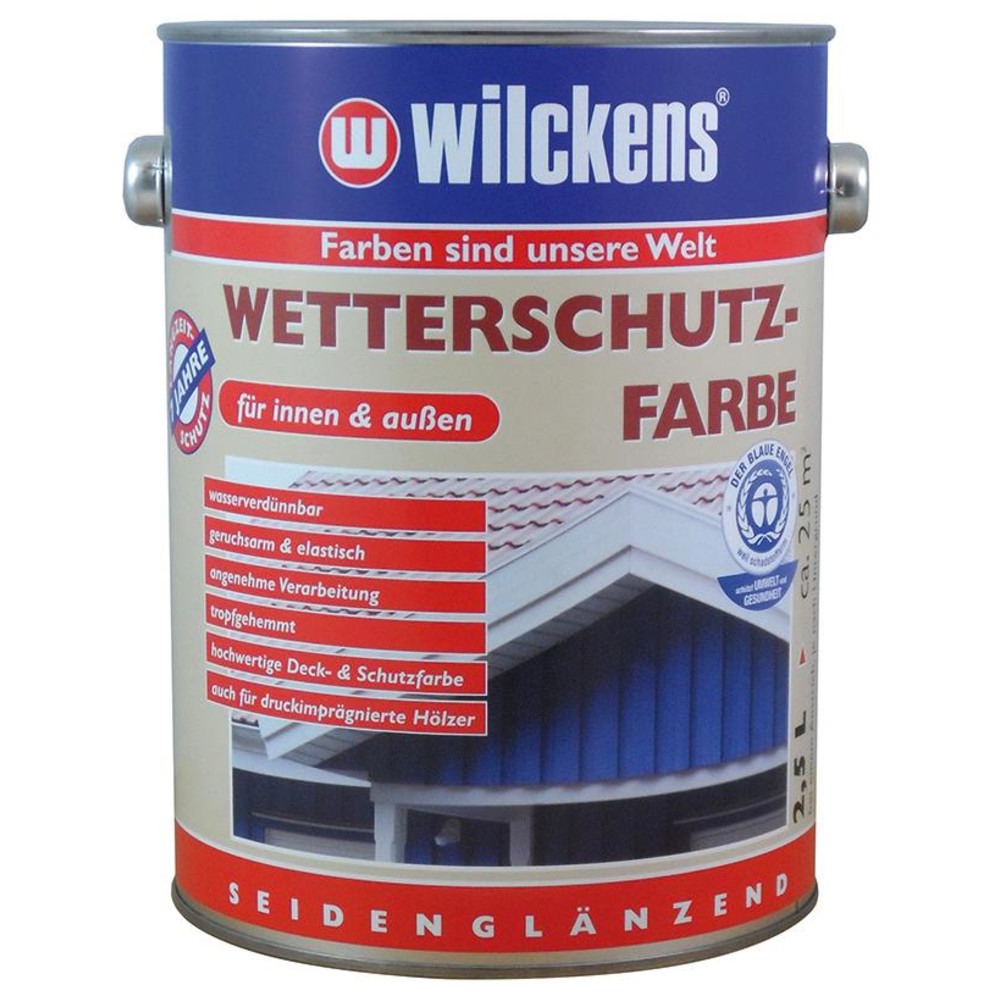 Wetterschutzfarbe 2,5 l, weiß