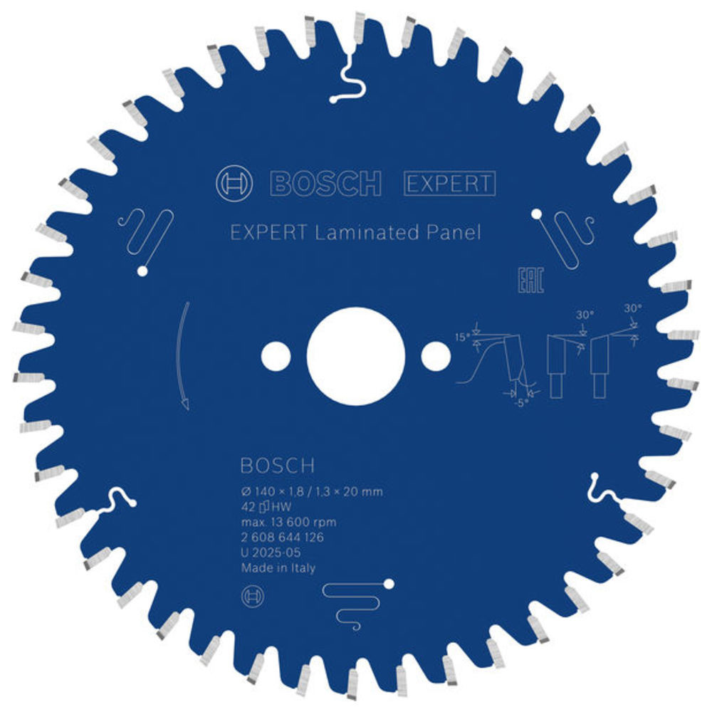EXPERT Laminated Panel Kreissägeblatt, 140x1,8/1,3x20 mm, Z42
