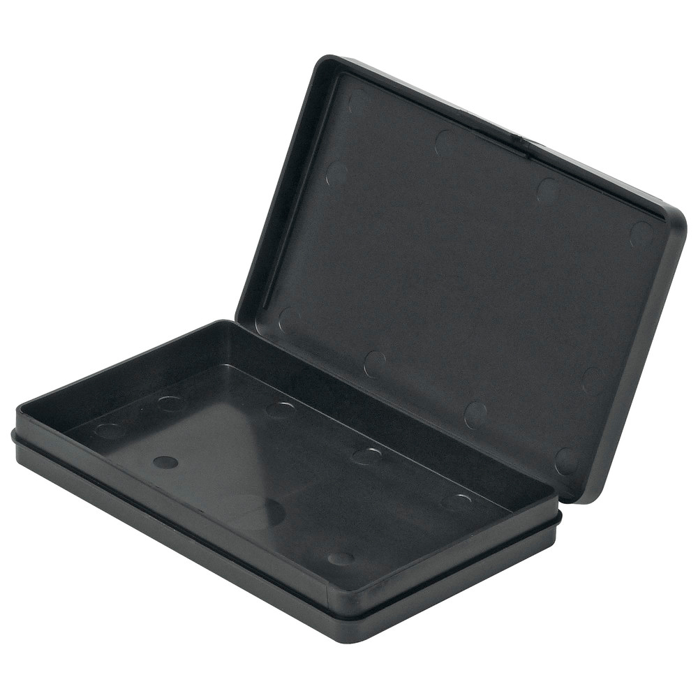 Scharnierdeckeldosen, ESD, 130 x 80 x 14 mm