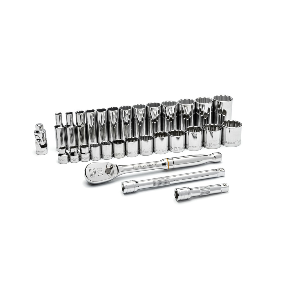 3/8" Steckschlüssel-satz, zöllig, 30-tlg.