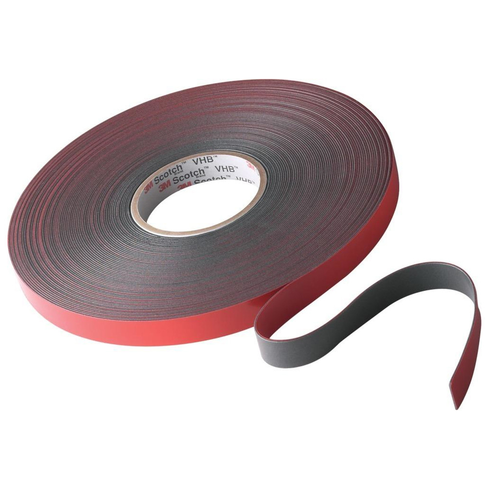 Doppelseitiges Klebeband 4611F 19 mmx33mx1,1 mm dkl-grau