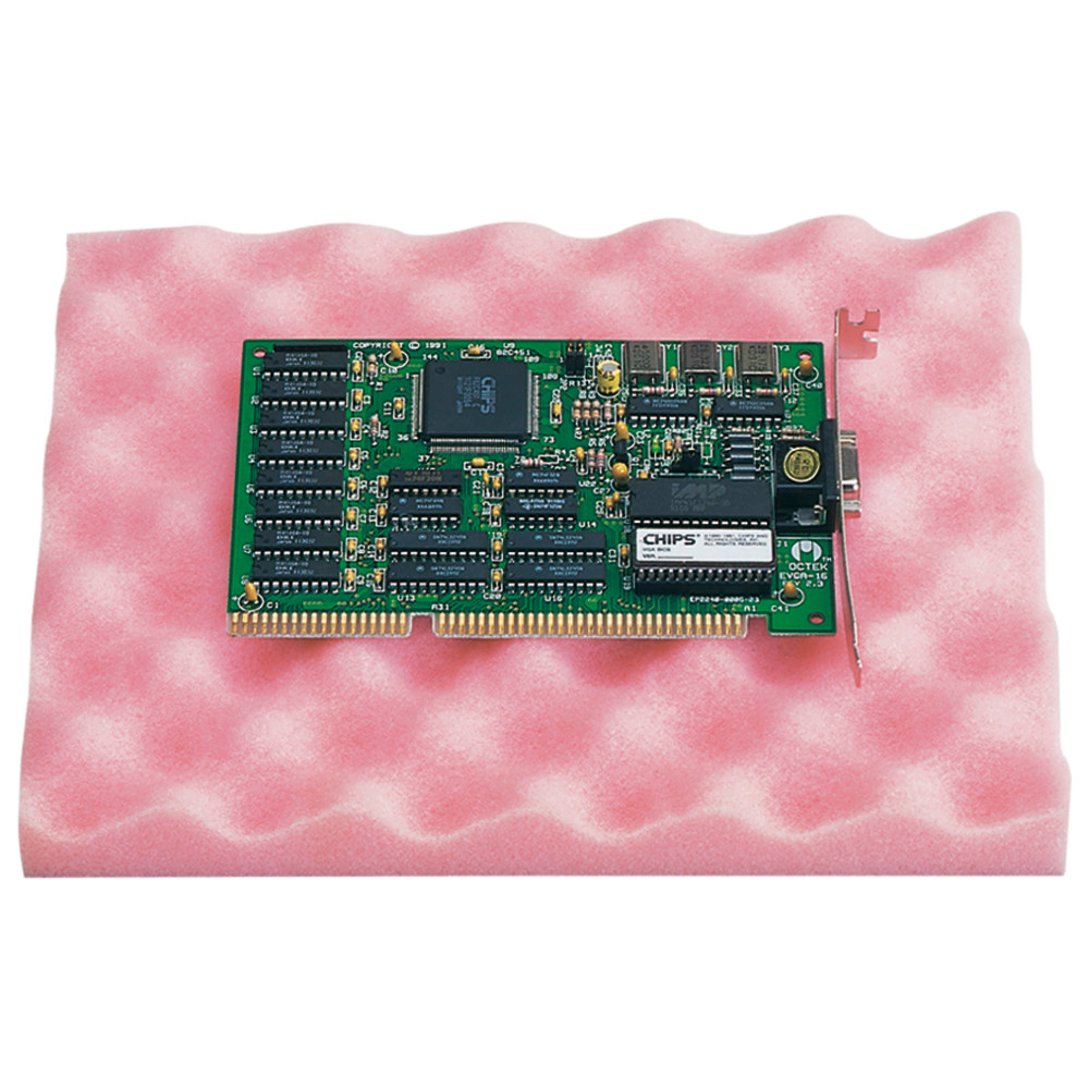PU-Schaumstoff rosa, ESD, 178 x 127 x 15 mm, glatt