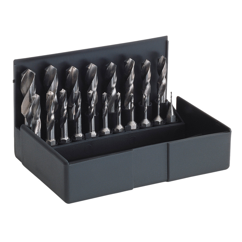 Spiralbohrer-Bit-Satz HSS, 19-teilig 1,0 - 10 mm