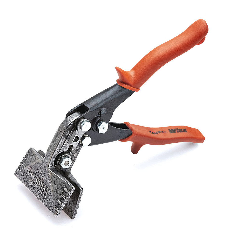 Falzzange mit gebogenem Griff, Backenbreite 76mm