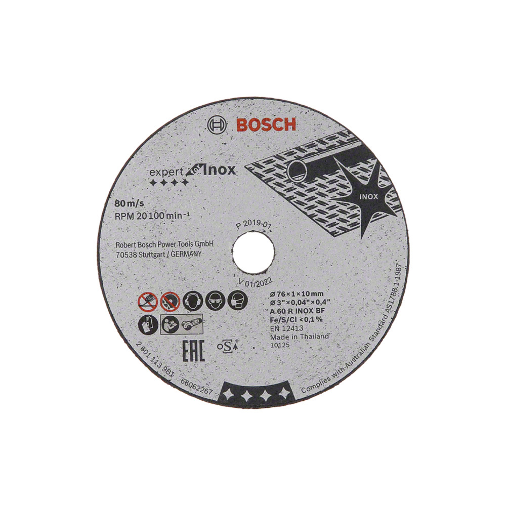 Trennscheibe Expert for Inox A 60 R INOX BF, 76 x 10 x 1,0 mm