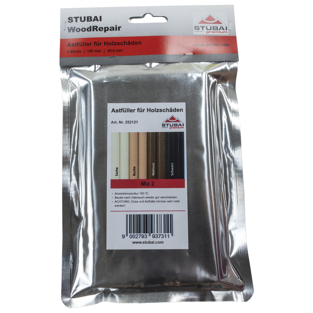 WoodRepair Kompakt-Beutel, Mix 2, 8 Sticks
