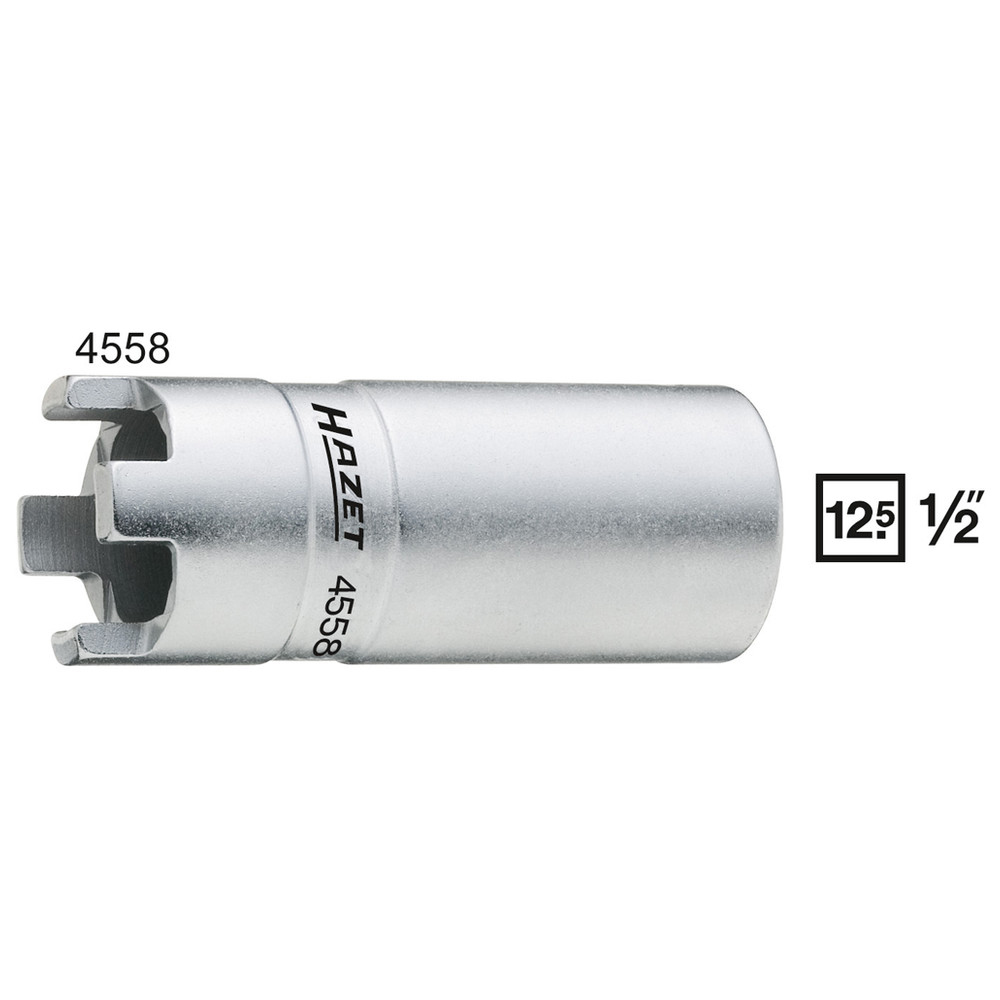 Druckmutter-Zapfenschlüssel 4558 - Vierkant hohl 12,5 mm (1/2 Zoll) - Gesamtlän