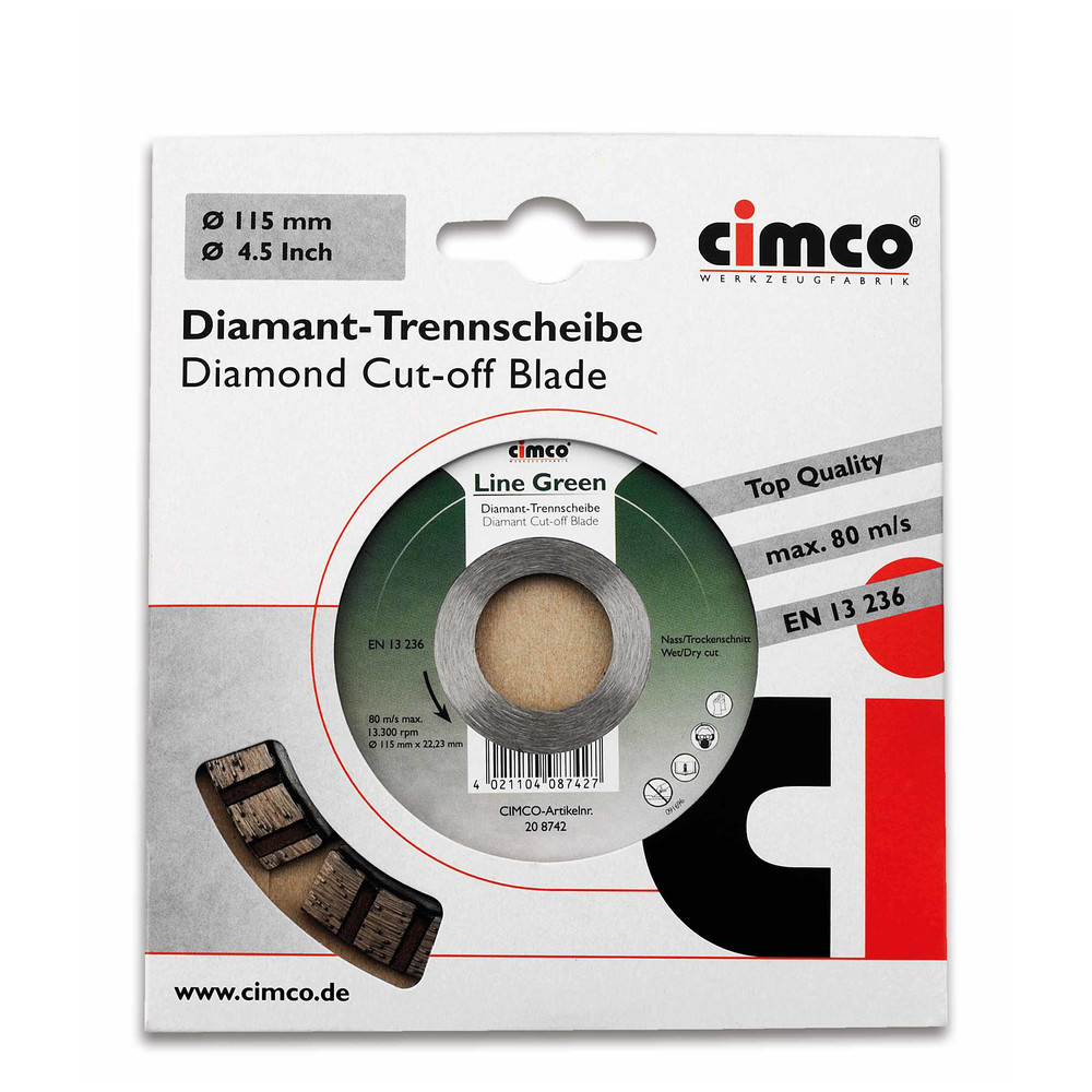 Diamant-Trennscheibe Basalt Bordstein Durchmesser 125