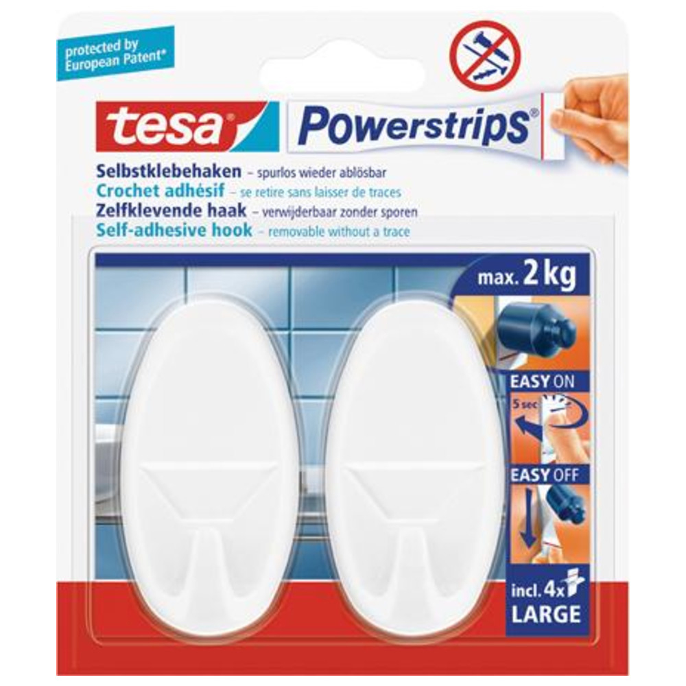 Powerstrips Haken Large Classic chrom