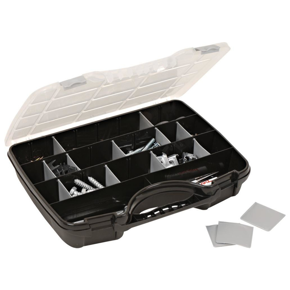 Allzweckkoffer 46 schwarz-silber 388 x 290 x 61