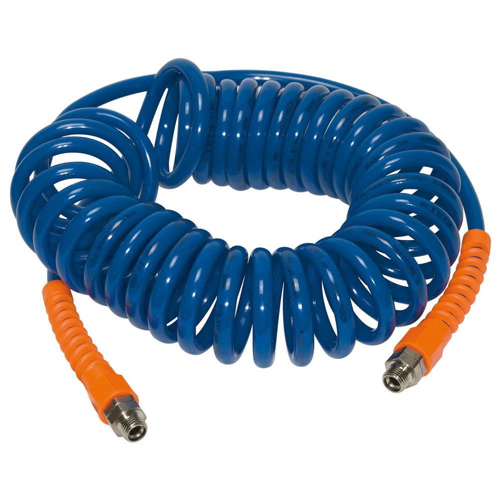 Spiralschlauch mit Verschraubung PU 12 x 8 10 m