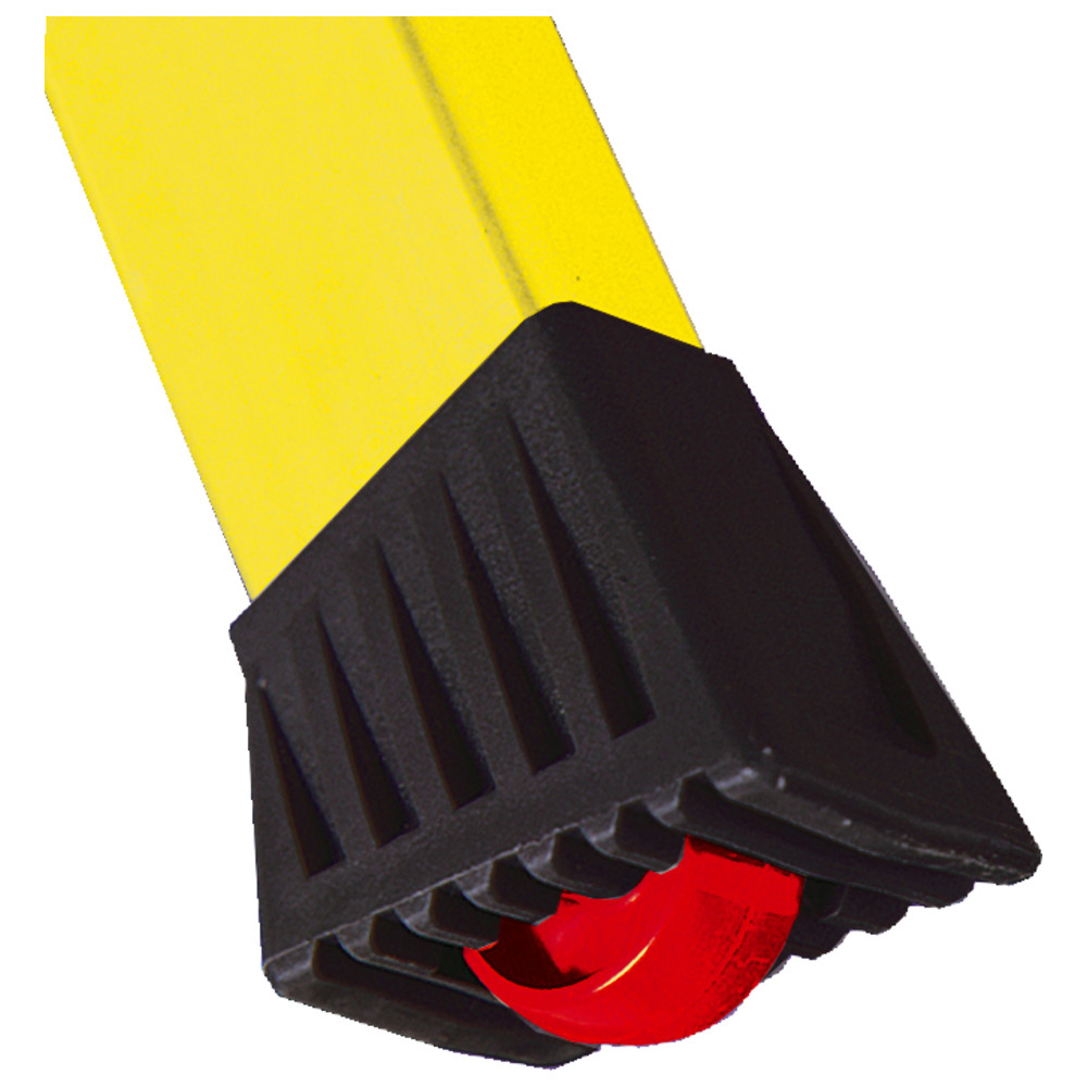 Krause Roll-Klapptritt Rolly, EN 14183, Alu, 2 x 2 Stufen, gelb, Bild 3