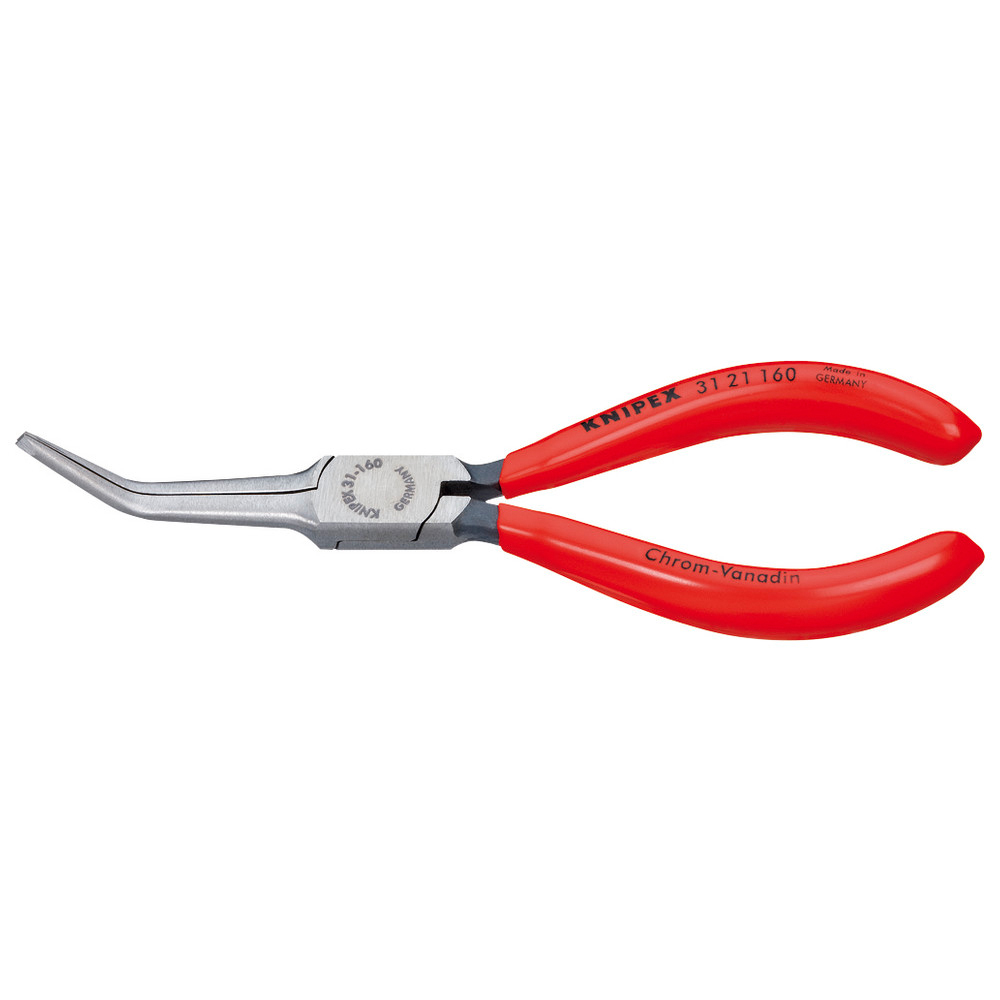 Nadelzange gebogen 160 mm mit Kunststoff Griff