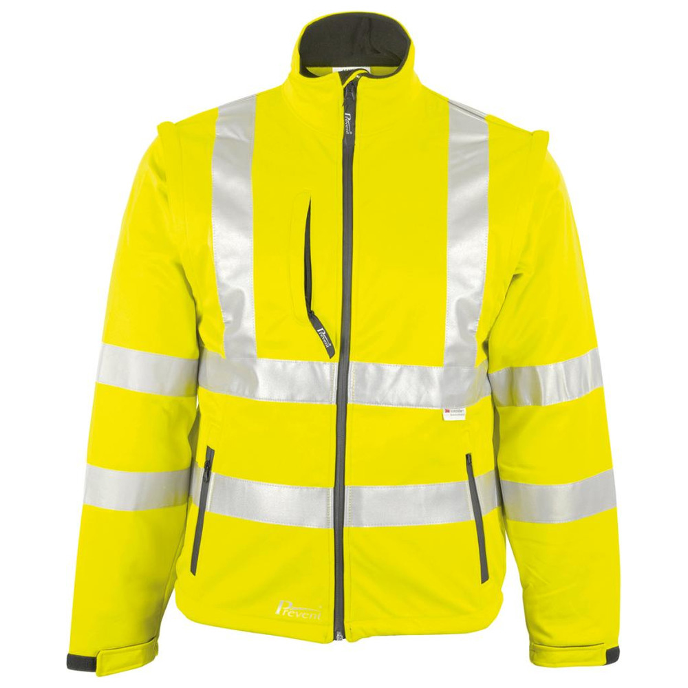 Warnjacke, Softshell, Gr. 2XL, neongelb