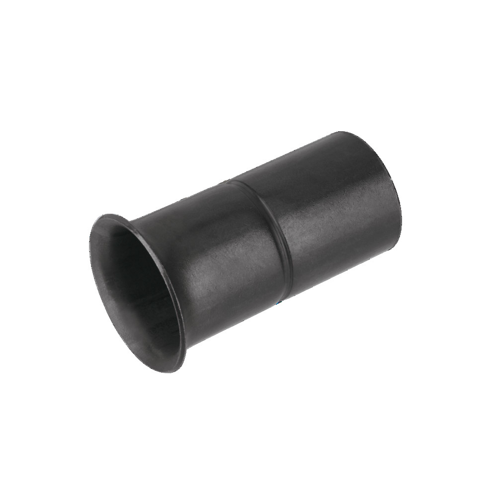 Stahlrohr-Steckendtülle SES-E, Ø mm - Zoll 16 mm, brüniert, schwarz