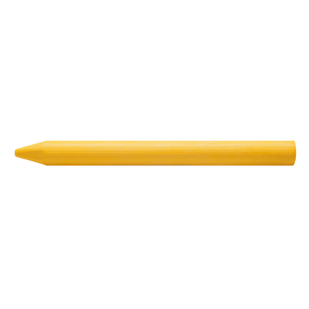 Wachs-Signierkreide, rund, 8,5 mm, unpapiert, gelb