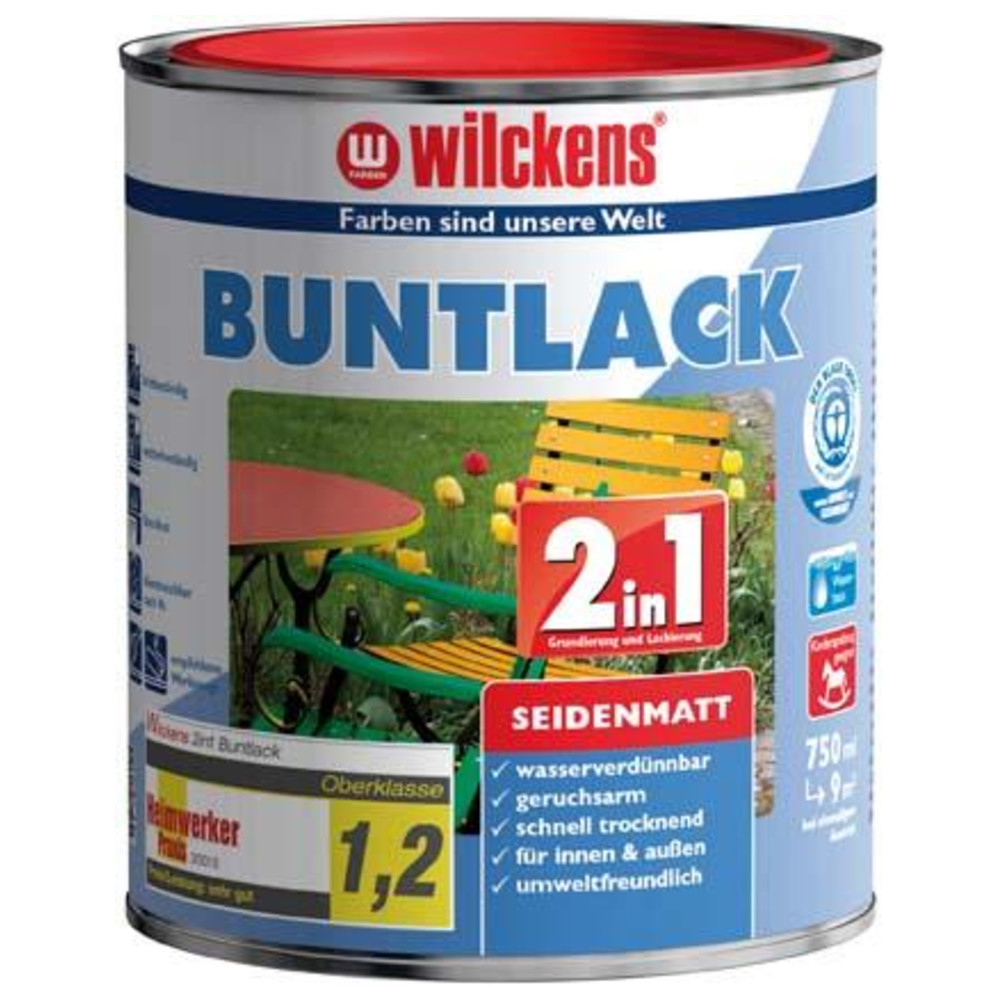 Buntlack 2in1, 750 ml seidenma, lichtgrau RAL7035