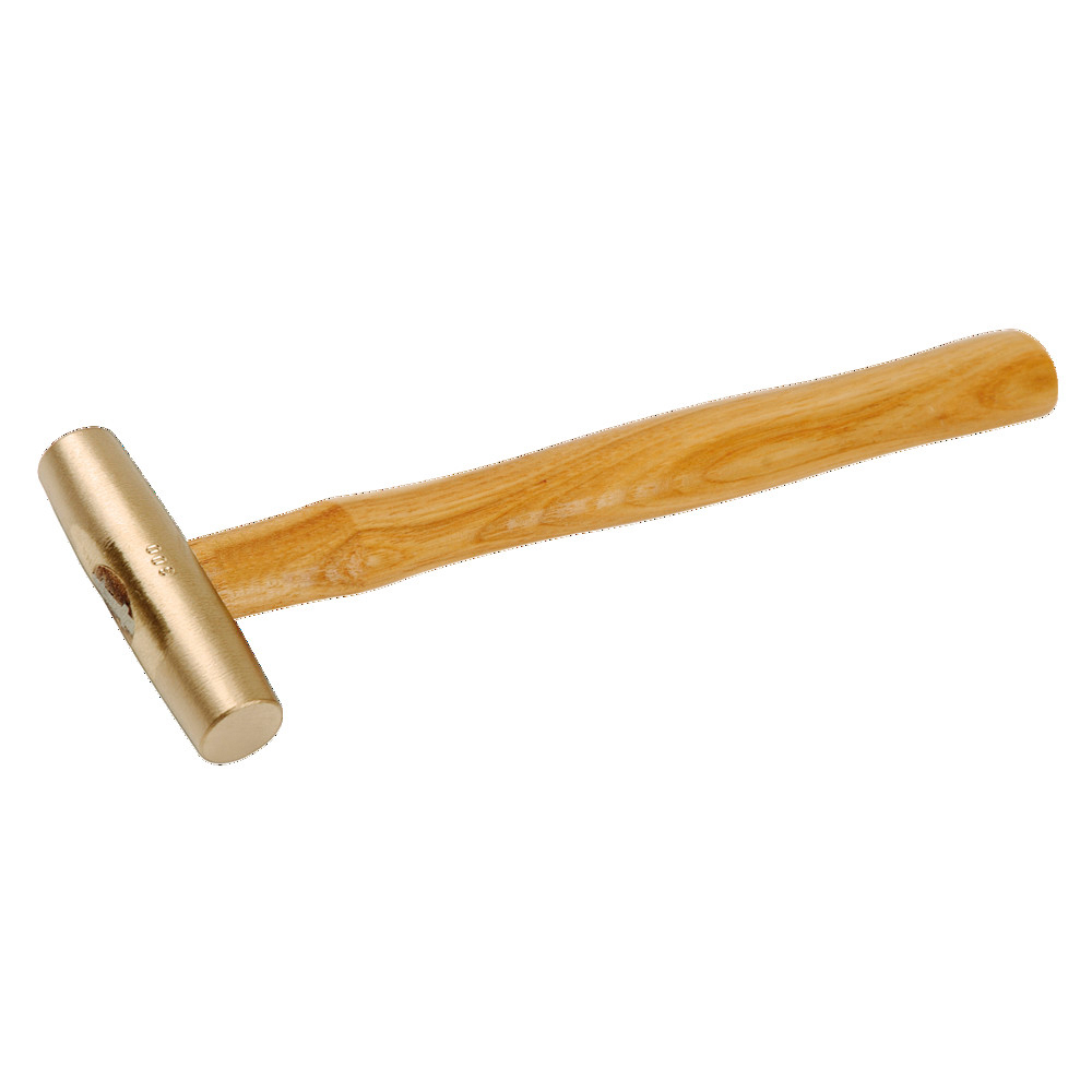 Maschinistenhammer funkenfrei, amerikanische Form, Hickorystiel, 100 g