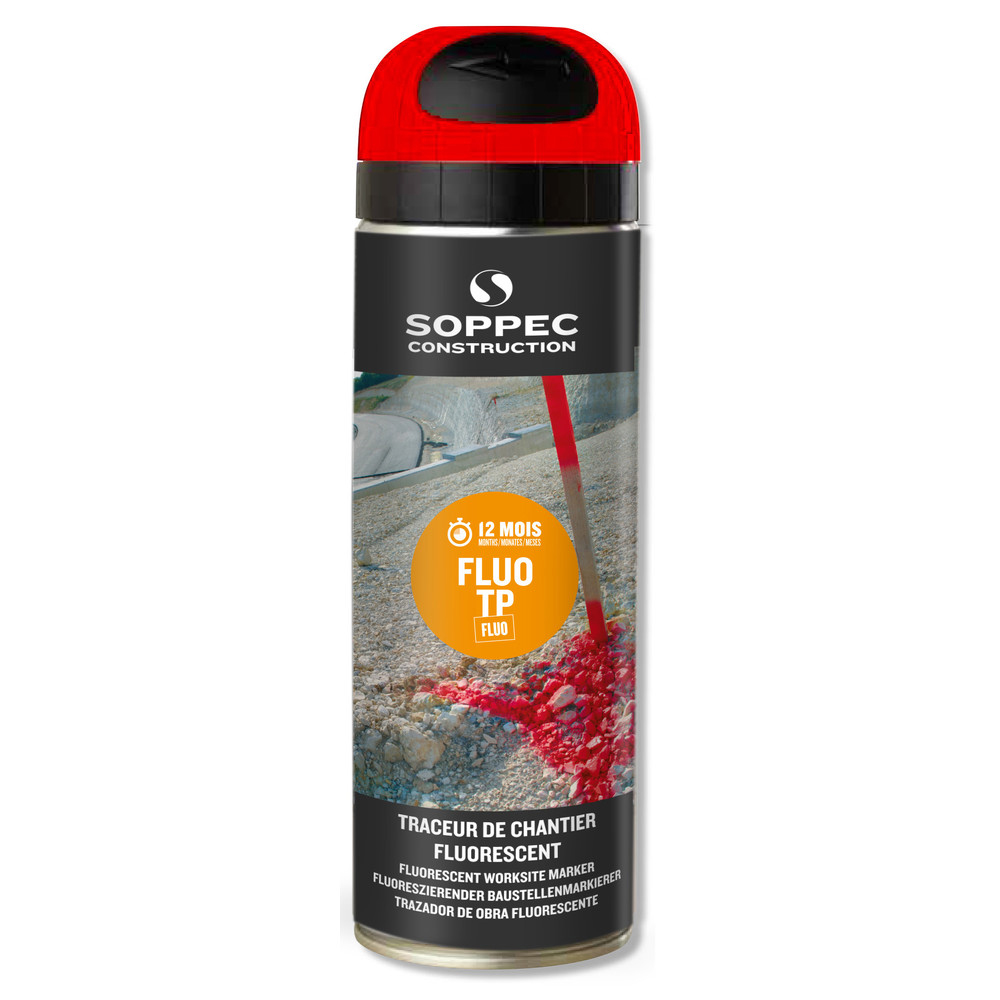 Markierspray Fluo TP, fluoreszierend, 500 ml, rot