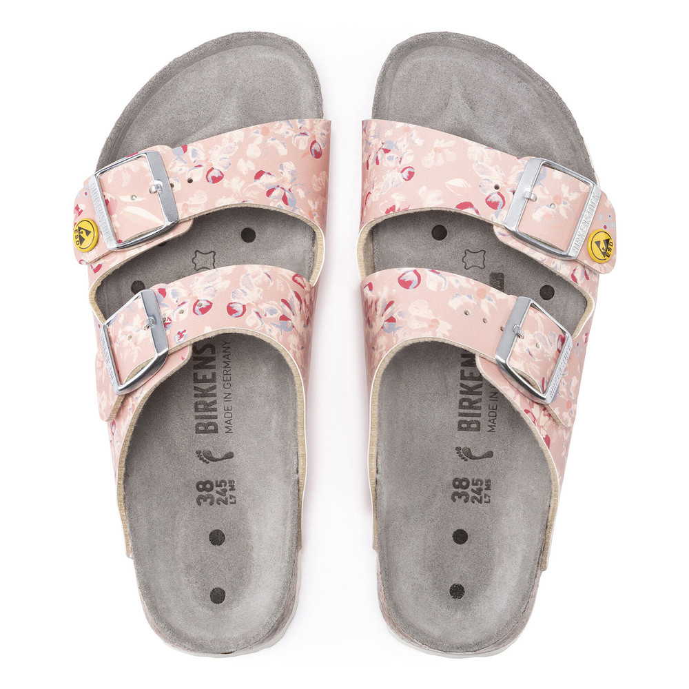 Birkenstock ESD-Sandale Arizona, Größe 40, Flower Field Rose, schmal, Bild 3