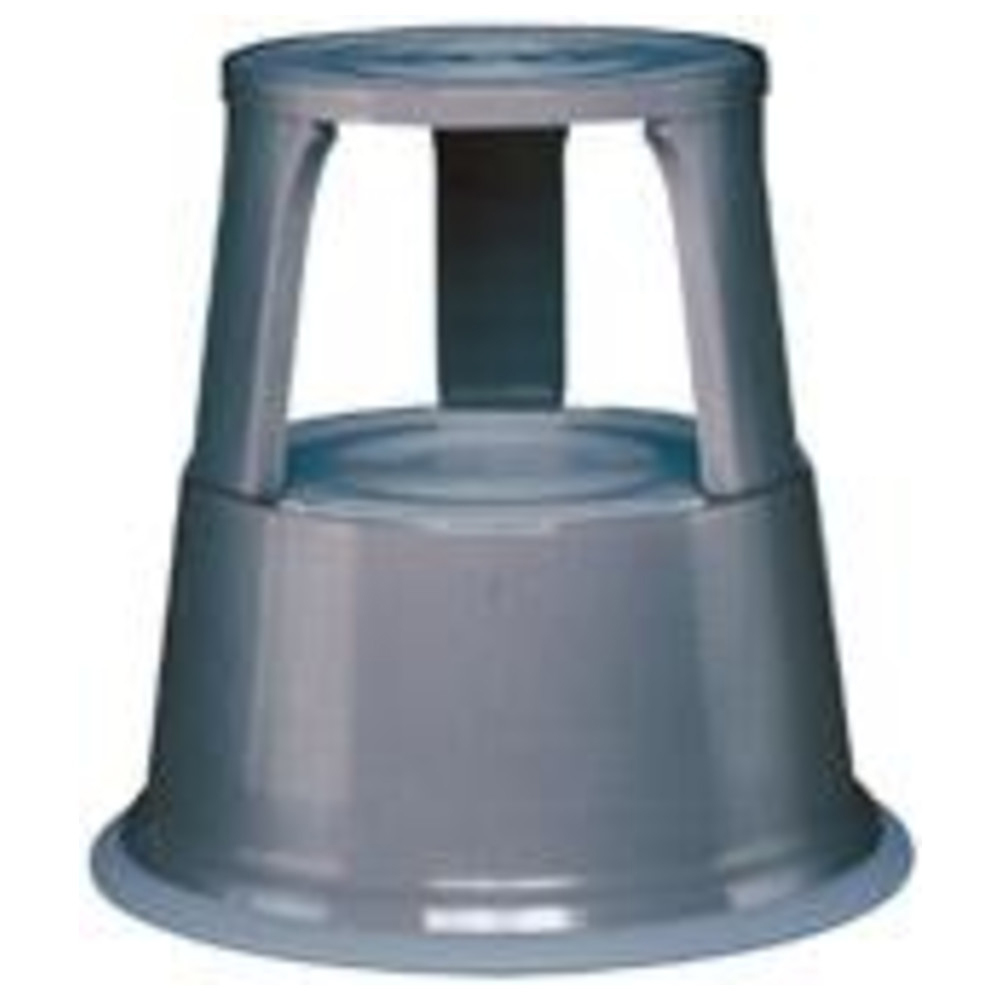 Rollhocker Metall grau