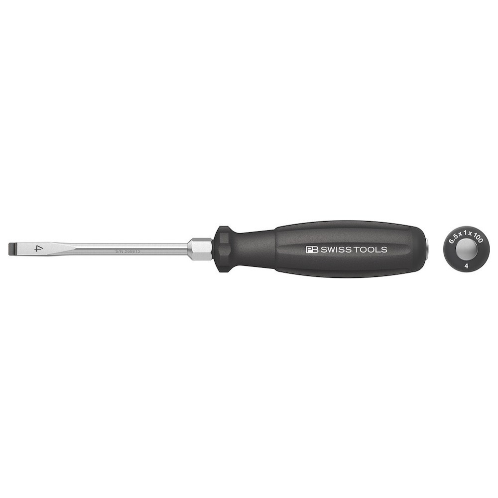 Schraubendreher 8102 Schlitz 6,5x1 x200mm Schlagkappe PB SwissTools