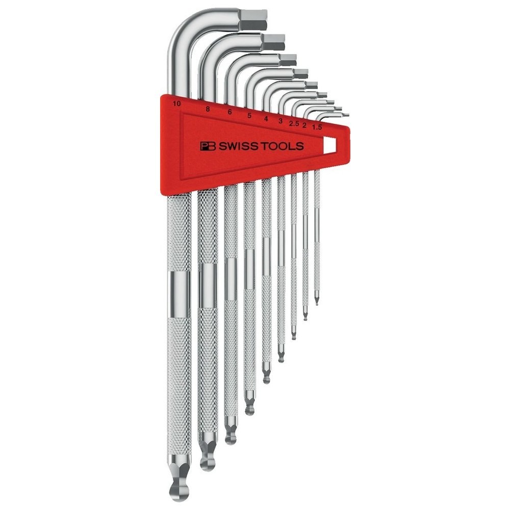 Winkelschraubendreher- Satz im Kunststoffhalter 9-teilig 1,5-10mm SAFETY Kugelko