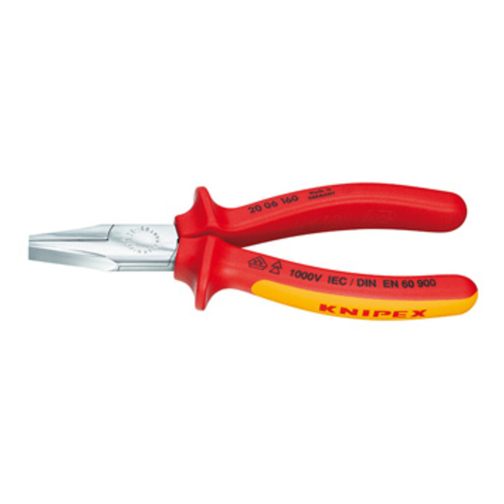 Flachzange 160 mm, kurz gerade, VDE-isoliert