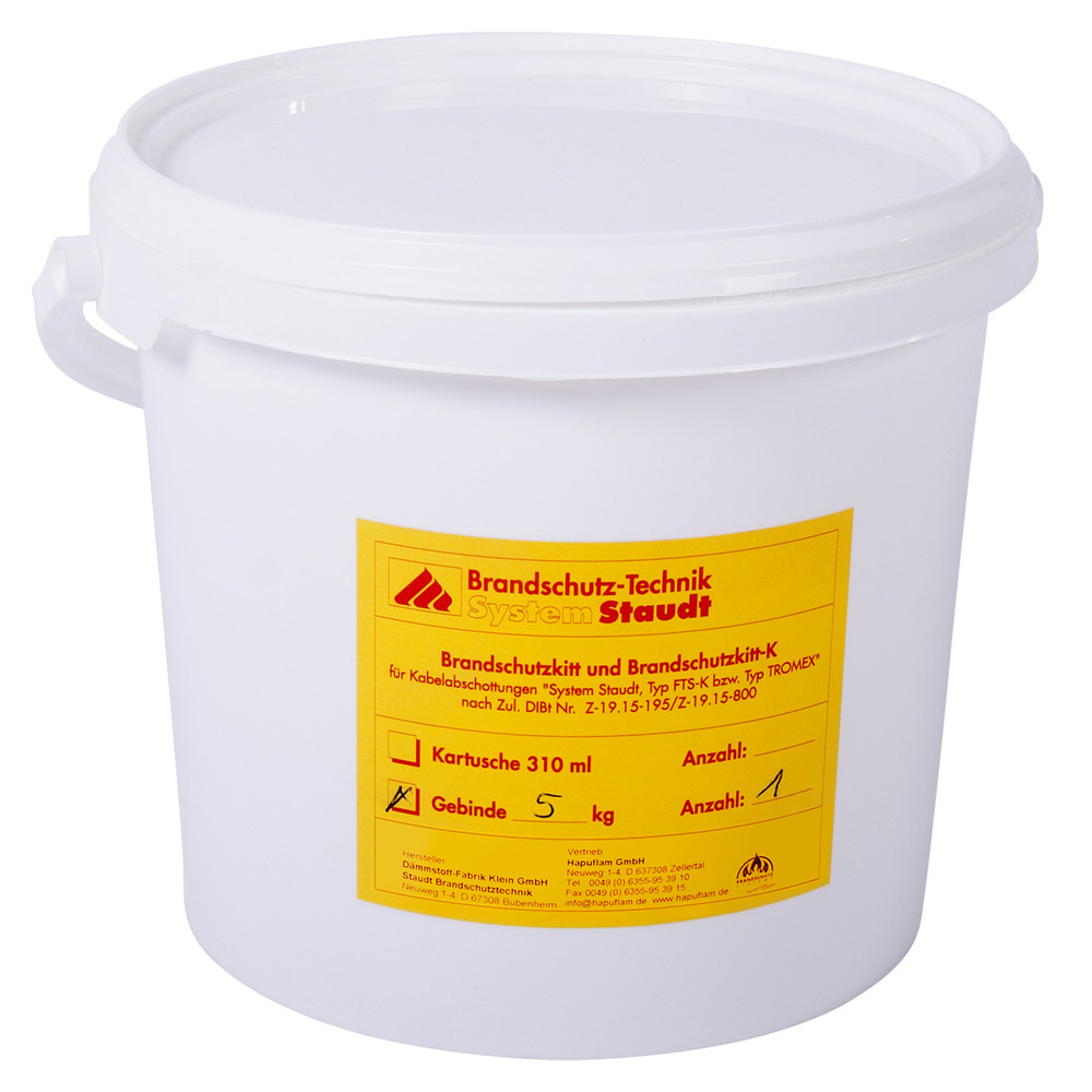 Brandschutzkitt FTS-K, Eimer, 5 kg