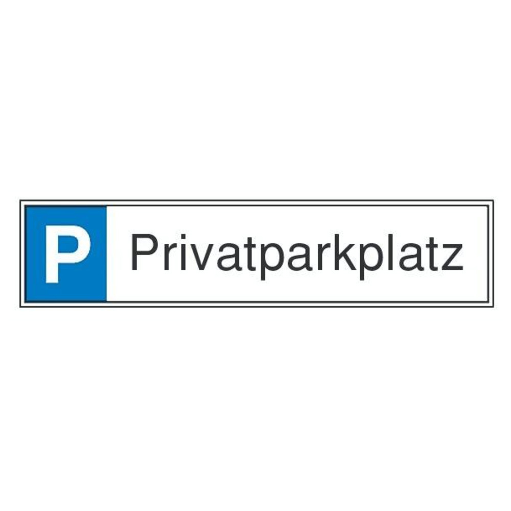 Parkplatzschild Privatparkplatz Aluminium geprägt