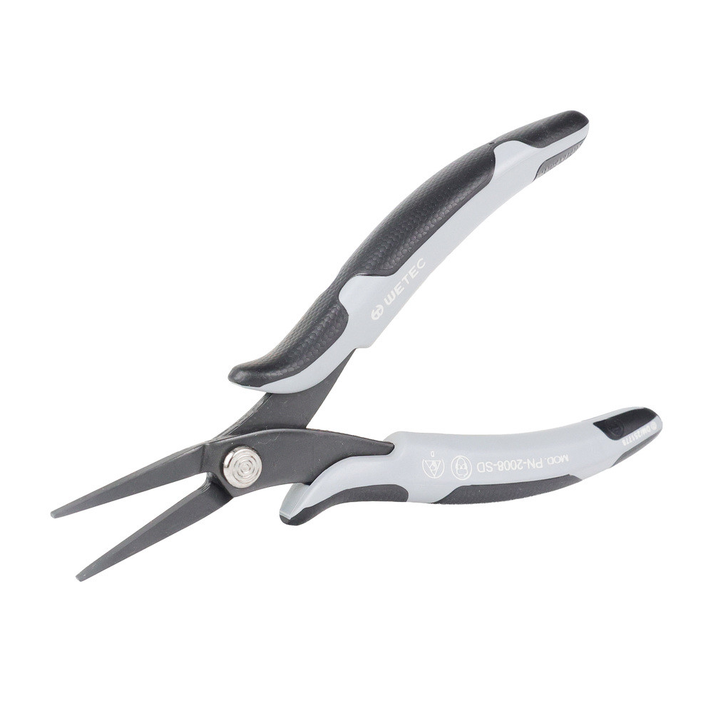 WETEC ECO Mini-Flachzange, lang, Greifflächen glatt, 3,0 mm, ESD-Griffe